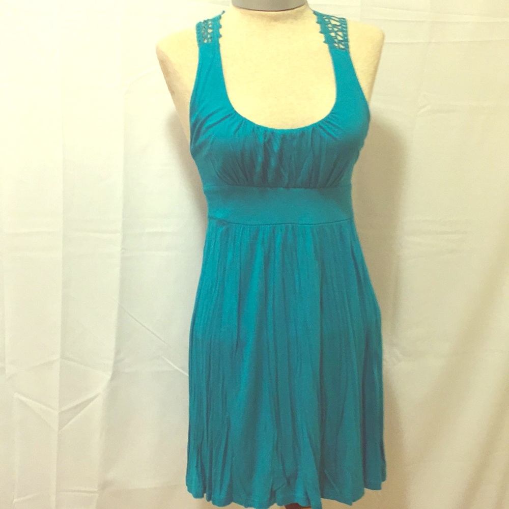 Real Blue Dress w/ Crochet Back